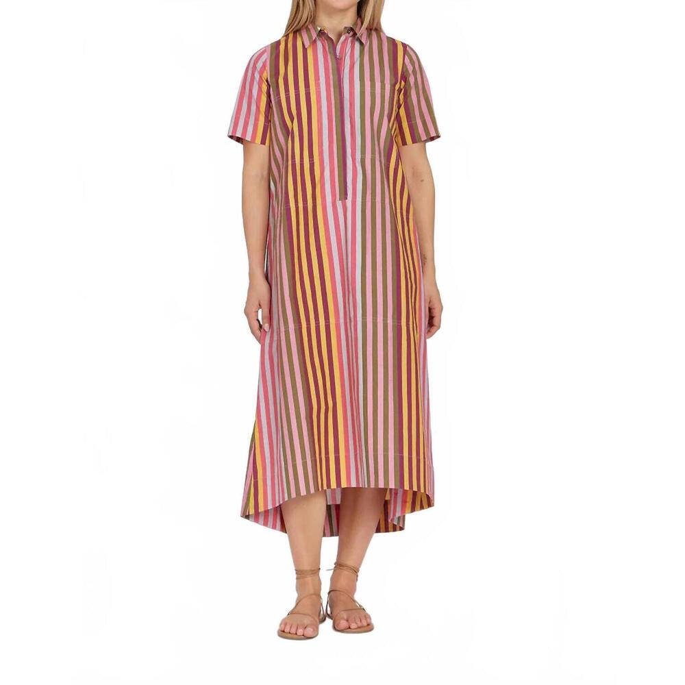 NEW LIVRO city midi dress in kasbah stripe